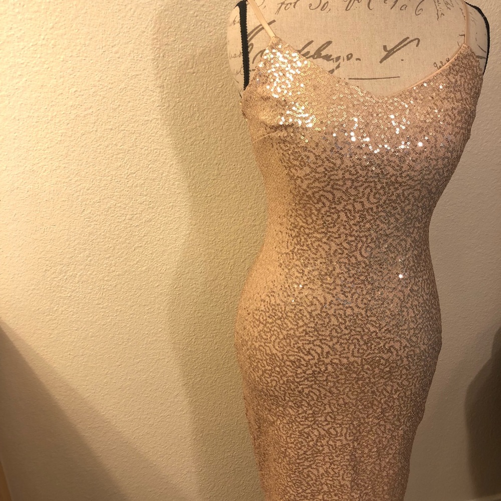 Gold dress